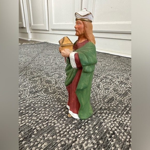 Vintage Homco Wiseman Gift Christmas Nativity Scene Replacement Figurine 5207 - Picture 9 of 12
